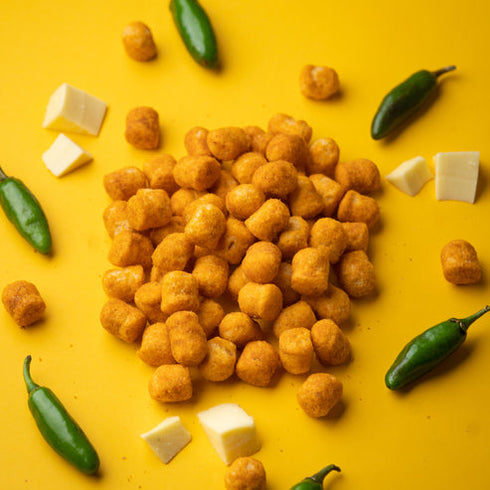 Snackible Cheesy Jalapeno Quinoa Puffs